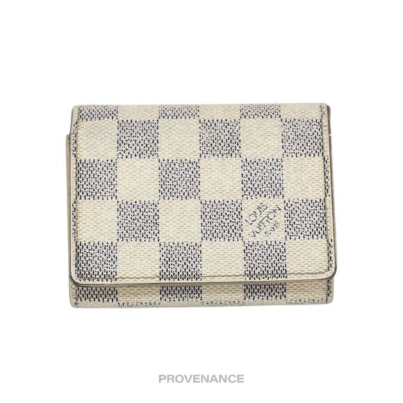 🔴 Louis Vuitton Pocket Organizer Wallet - Damier Azur - Picture 1 of 6